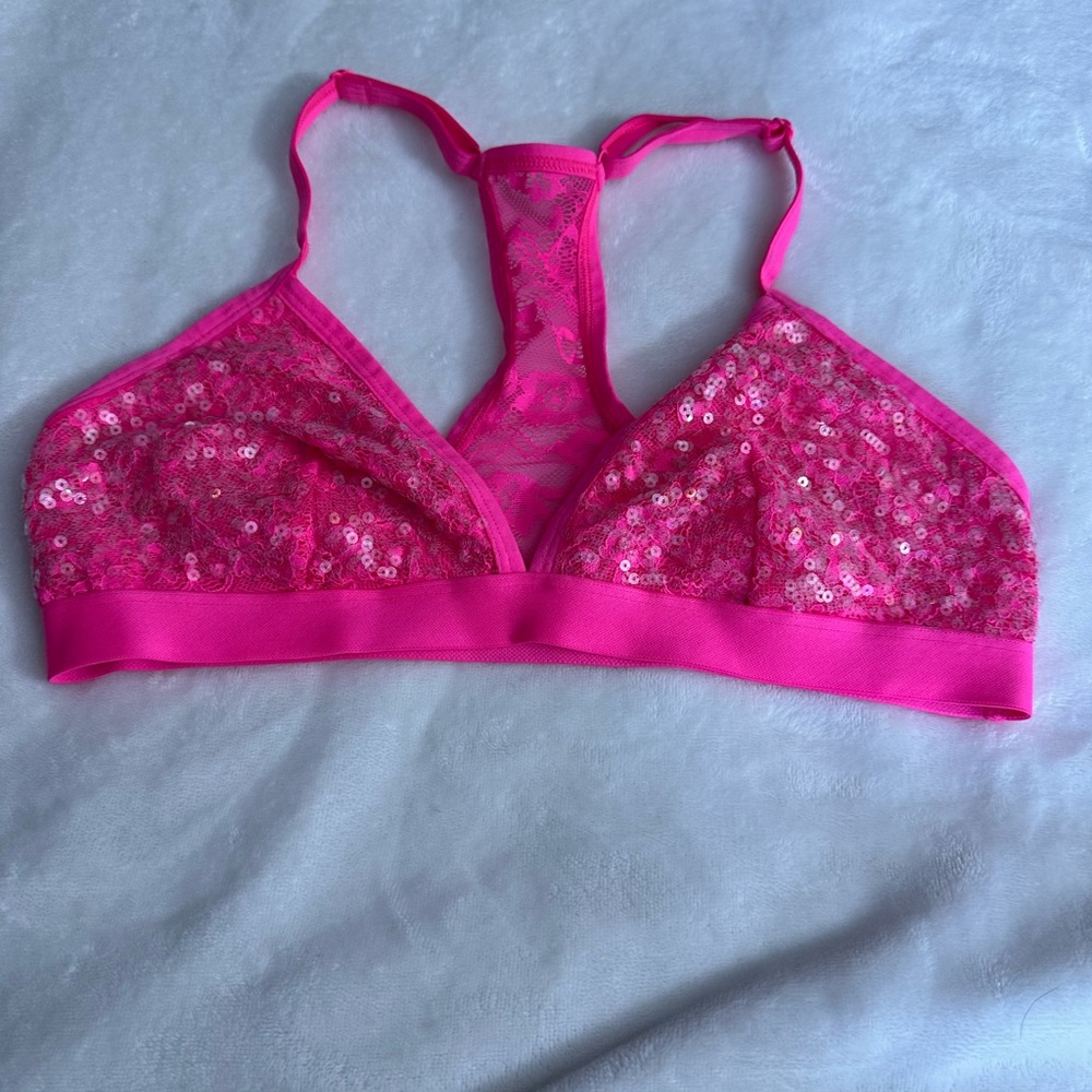 PINK Victoria's Secret Sparkly Pink Bra